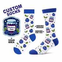 Chaussettes amusantes personnalisées avec logo de marque privée, prêtes à l'exportation, directement du fabricant, pour les lancements de produits saisonniers