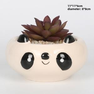Creatieve Moderne Mini Keramische Bloempot Kleine Geglazuurde Zakka Potjes Voor Thuis Tuinieren Groothandel Verpakt - Product Image 6