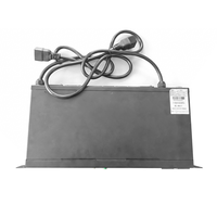 Unité de distribution d'alimentation (PDU) 19 pouces à montage en rack, ATS STS, communication SNMP/RS485, transfert de puissance double 16A à milliseconde