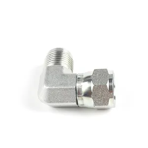 Zhejiang Manufacturer Carbon Steel 90 Degree JIC Male To Female Hydraulic Elbow Swivel Fittings