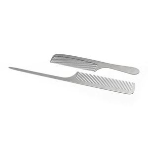 <b>Creative</b> <b>Gift</b> Fine Tooth Metal Hair Comb Braiding Rat Tail Comb With Custom LOGO - Product Image 1