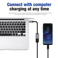Adaptor Daya USB-C Kabel OTG Tipe C USB 3.0 Female Ke Konektor Adaptor Tipe C Konverter Data OTG untuk MacBook/Ponsel