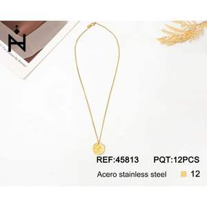 Stainless Steel Letter <b>A</b> Pendant <b>Necklace</b> Gold Tone Minimalist Snake Chain Unisex Everyday Jewelry - Product Image 1