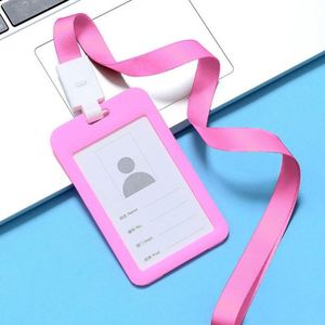 PP ID Credit <b>Card</b> <b>Holder</b> With Clear Acrylic Window for Students and Office Workers Name <b>Card</b> Case Tag - Product Image 2