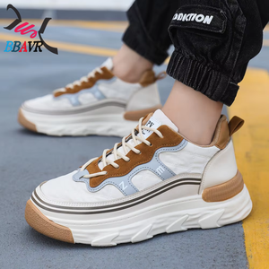 Zapatos Deportivos Casuales Versátiles para Hombre, con Cordones, Punta Redonda, Suela Gruesa Antideslizante y Forro de Malla, para Primavera y Otoño, Venta al Por Mayor - Product Image 2