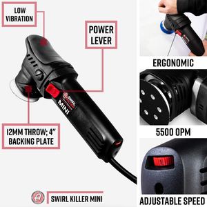 โรงงานขายตรงชุดเครื่องขัดสีรถยนต์ Swirl Killer 12 มม. - เครื่องขัดสีแบบวงโคจรสำหรับแก้ไขสีรถยนต์ - Product Image 2