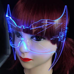 2025 Venta caliente gafas <span class=keywords><strong>de</strong></span> <span class=keywords><strong>sol</strong></span> con luz LED coloridas gafas <span class=keywords><strong>de</strong></span> fiesta <span class=keywords><strong>de</strong></span> neón brillantes con función intermitente para gafas <span class=keywords><strong>de</strong></span> <span class=keywords><strong>sol</strong></span> novedosas para mujer - Product Image 1