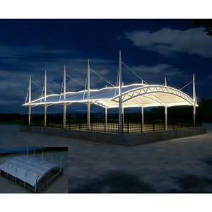 Techos para Piscinas Resistentes a la Intemperie, Estructuras Tensadas de PVDF para Estadios, Techos para Canchas de Baloncesto, Techos para Canchas de Pádel - Product Image 6