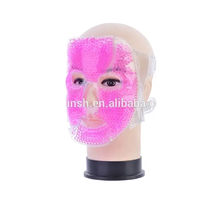 custom shape OEM printing polybag packing home use microwave freezing gel beads cooling facial gel beads ice pack face/forehead