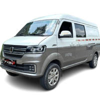 Fourgonnette Commerciale d'Occasion Pratique Jinbei Haishi S 2019 1.5L 5MT LHD 102HP Porte Coulissante Caméra Arrière Véhicule d'Occasion Fiable pour l'Exportation