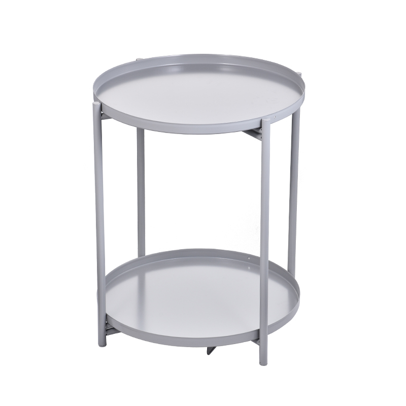Modern Mini Table Double Modern Small Table Double Tier Iron Bedroom End Table Home Metal Black ...