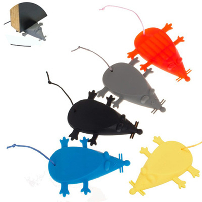 Cute Animal Silicone Mouse Door Stopper Protect Prevent Pinch Hand Door Stopper Finger Protector Mouse Doorstop Door Wedge
