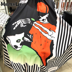 Marchio Masterlee traspirante impermeabile barbiere e teschio modello parrucchiere mantello da barbiere su misura mantello da parrucchiere grembiule - Product Image 3