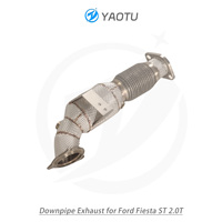 YT pipa depan dengan tiga arah katalis dan Isolasi Panas untuk Ford Fiesta ST 2.0T