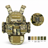 Chaleco Táctico Portaplacas Molle de Camuflaje Personalizado de Fábrica Zennison con Protección de Entrepierna y Estructura Ajustable