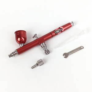 Airbrush Spray <b>Paint</b> Gun 130-0.5 Caliber Dual Action Gravity Feed Adjustable Speed Portable For Artwork Cake Makeup Nail Art - Product Image 1