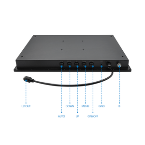 IP65 étanche en aluminium 15.6 18.5 21.5 pouces HMI panneau PC Vesa montage résistif/capacitif écran tactile moniteur industriel - Product Image 6