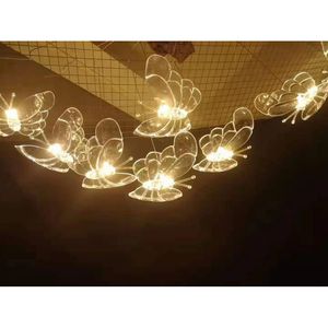 LT250060-37 Hanglamp Verlichting Led Decoratieve Hanglamp Led Plafond Opknoping Nordic Modern Acryl Vlinder Hanglamp - Product Image 6