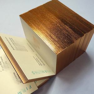 Biglietti da visita con bordi dorati a basso MOQ e cartoncino con cartoncino dorato - Product Image 5