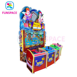 Funspace Factory Vente en gros Équipement d'arcade en métal anglais pour enfants, jeu vidéo de tir à 4 joueurs avec système de rédemption de tickets - Product Image 3