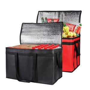 Sac isotherme portable personnalisé avec logo, réutilisable, en toile non tissée, pour le déjeuner, sûr pour les aliments et réutilisable - Product Image 2