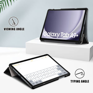 Чехол для <span class=keywords><strong>Samsung</strong></span> <span class=keywords><strong>Galaxy</strong></span> Tab A9 Plus 11 2023 X210 X216, держатель для ручки, искусственная кожа, ударопрочный, тройной складной магнитный чехол - Product Image 5