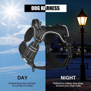 Arnés Multifuncional Antiexplosión para Perros con Correa de Hombro y Tracción Reflectante Retráctil - Product Image 4