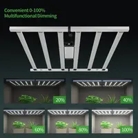 ออโรร่าร้อนขายการออกแบบ Dimmable 680วัตต์เติบโตแสงกันน้ำเต็มสเปกตรัมตราไดโอดพืชนำเติบโตแสง