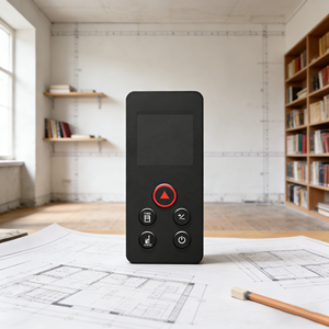 מד טווח לייזר חכם מבית Source Factory, שחור, נייד, כלי מדידה אלקטרוני למדידת מרחק ושטח - Product Image 1