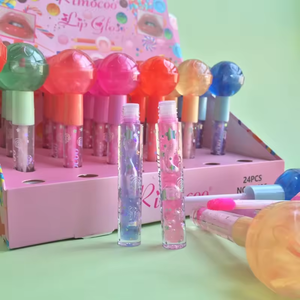 Rimocoo Huile à lèvres double embout effet lollipop, 6 couleurs, durable, brillance nacrée, <span class=keywords><strong>gloss</strong></span> à lèvres, cosmétiques de marque privée, vente en gros - Product Image 6