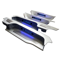 Pour Alphard Vellfire Lexus LM, seuil de porte intérieur de luxe à LED, pédale de bienvenue, lettres lumineuses creuses, série AH20 AH30AH40, style VIP