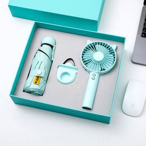 Summer Fresh Modern Simple Personalized Silk Screen Printed Stainless Steel Insulated Cup High-Value Sunshade Umbrella <b>Gift</b> Set - Product Image 4