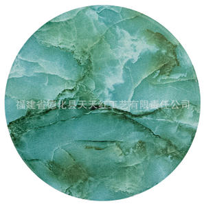 Sous-verre en céramique Fujian Dehua, motif marbre rond, coussin isolant thermique pour tasse à thé 202305 - Product Image 3