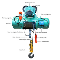 Robuste 1-10Ton 6m 9m fil d'acier RopeBuilding Matériaux de construction Ascenseur Palan électrique Câble métallique Palan électrique Prix bon marché
