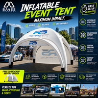 Carpa Inflable Impermeable para Eventos Deportivos, de Oxford 400D, con Logotipo Personalizado, Gazebo Promocional con Techo Sellado al Aire, para Patrocinadores de Equipos de Carreras