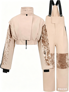 Combinaison de <span class=keywords><strong>ski</strong></span> unisexe du même style, écologique, imperméable, coupe-vent, thermique, en tissu recyclé pour les sports d'hiver, vente en gros, sur mesure - Product Image 1