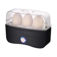 Cuiseur à œufs électrique portable mini pour la maison, cuiseur vapeur en acier inoxydable pour 3 œufs, prise US/EU, cuiseur à œufs automatique avec arrêt automatique