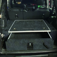 Système de tiroirs coulissants pour Wrangler JL 4 portes 2019+ 4x4 Overland, grand espace, verrouillable à clé avec poignée