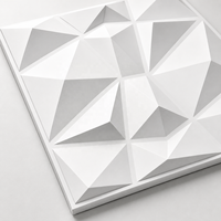 Panneau mural 3D WYRAX en PVC gris foncé imperméable à texture pyramidale pour décoration murale moderne