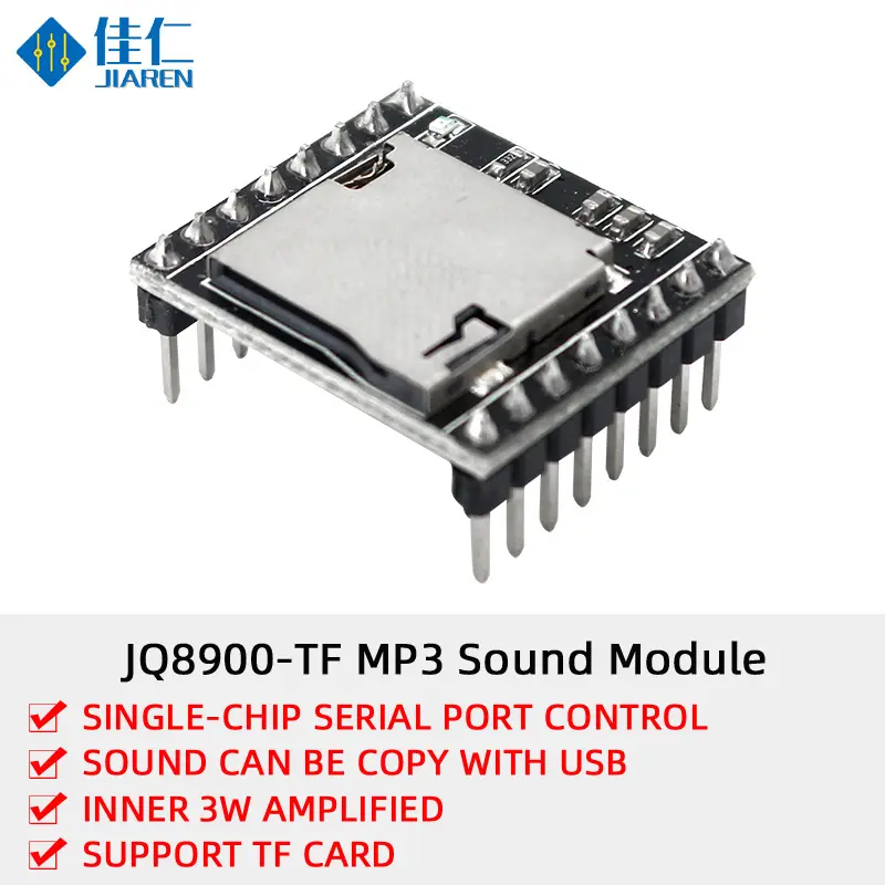 DFPlayer Bảng Mô-đun Máy Nghe Nhạc MP3 DF Mini Bảng Giải Mã Giọng Nói Âm Thanh MP3 Cho Arduino Hỗ Trợ Thẻ TF IO Đĩa U/Cổng Nối Tiếp/AD