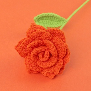 Flores de Ganchillo al por Mayor, Girasoles Artificiales para Decoración de Oficina, Coche, Regalos, Tejidos a Mano, Decoración de Cumpleaños y Navidad - Product Image 2