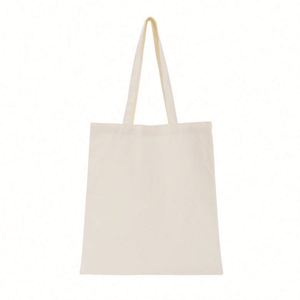 Design Wholesale Solid-color Hand-held Canvas <b>Bags</b> in Stock Blank Shopping Handbags - Product Image 5