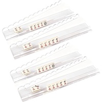 Nouvelle règle de tri de tuiles de mahjong à motif coquille, en acrylique 5 mm, support de rangement pour cartes, 1 lot de 4 pièces MU PAI -101