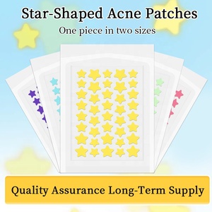 Parches para espinillas faciales, 40 unidades, de hidrocoloide en forma de estrella, para tratamiento del acné, cubre granos bonitos, pegatinas coloridas para manchas, cuidado de la piel sin crueldad animal - Product Image 2