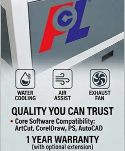 เครื่องตัดเลเซอร์ CO2 กำลังสูง 60W 100W 150W พร้อมระบบควบคุม Ruida สำหรับไม้ อะคริลิก หนัง - Product Image 3