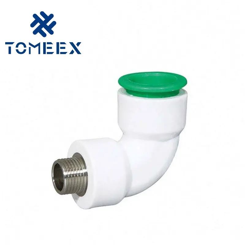 PPR QUICK PIPE FITTING Water Union Plastic Quick PPR 90 degree Reducing Elbow with steel core