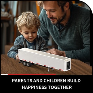 Camion de ville, blocs de construction, conteneur d'expédition, remorque, camions lourds, véhicule de transport, briques de construction, jouets pour enfants - Product Image 3