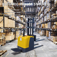 Gerbeur électrique à batterie, transpalette à fourche, élévateur de palettes 1 à 3 tonnes, zéro émission, manutention de matériaux en entrepôt