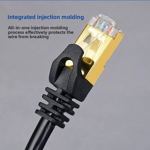 Câble réseau Cat7 blindé double SFTP avec connecteur plaqué or à 8 conducteurs en cuivre pur - Product Image 2