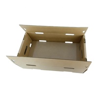 Boîte en Carton ondulé pour fruits frais et noix, emballage pour avocat, gourmets, produits agricoles, boîte-cadeau Jumbo marron avec poignée